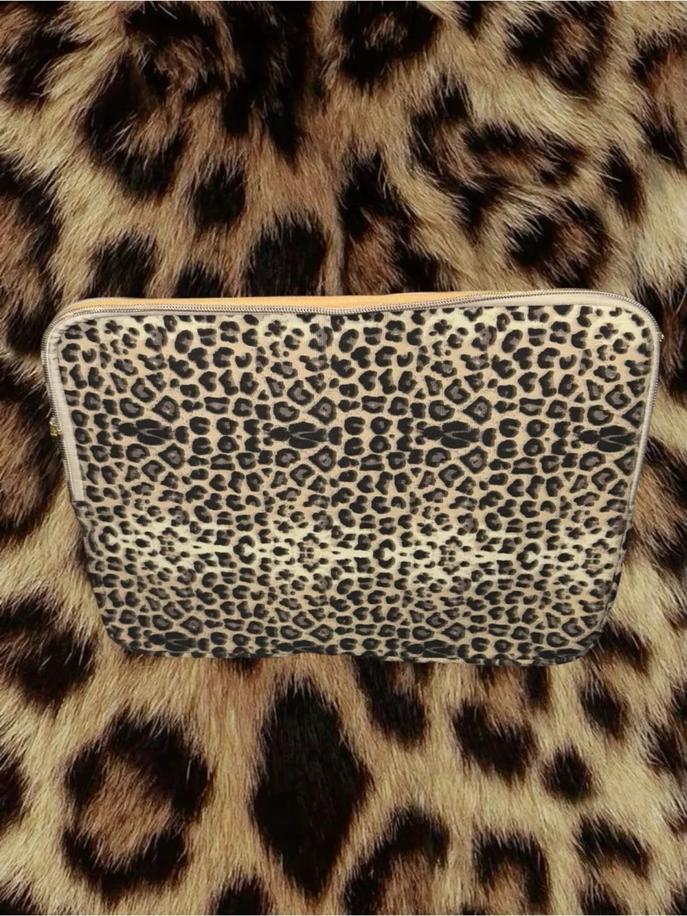 Leopard Print Laptop Pouch